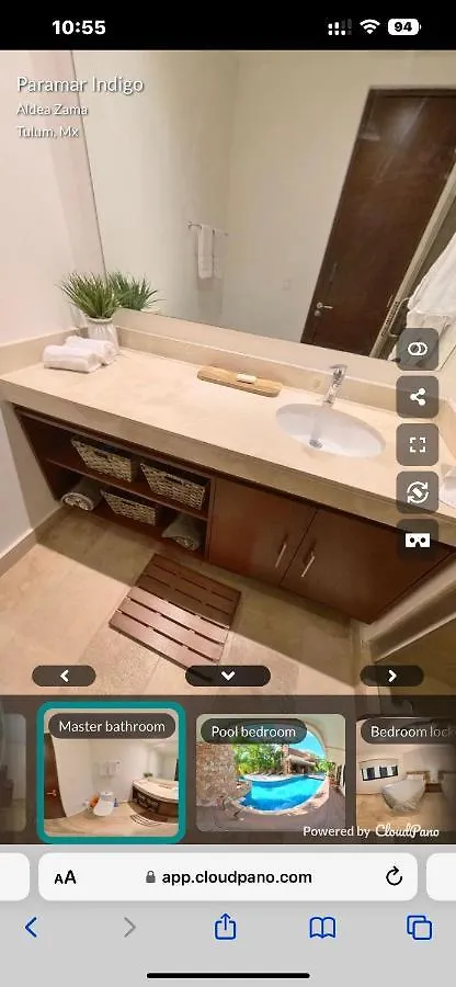 Luxury Aldea Zama 2Bed - 2Bat Apartment Private Terrace & Swim Up 툴룸