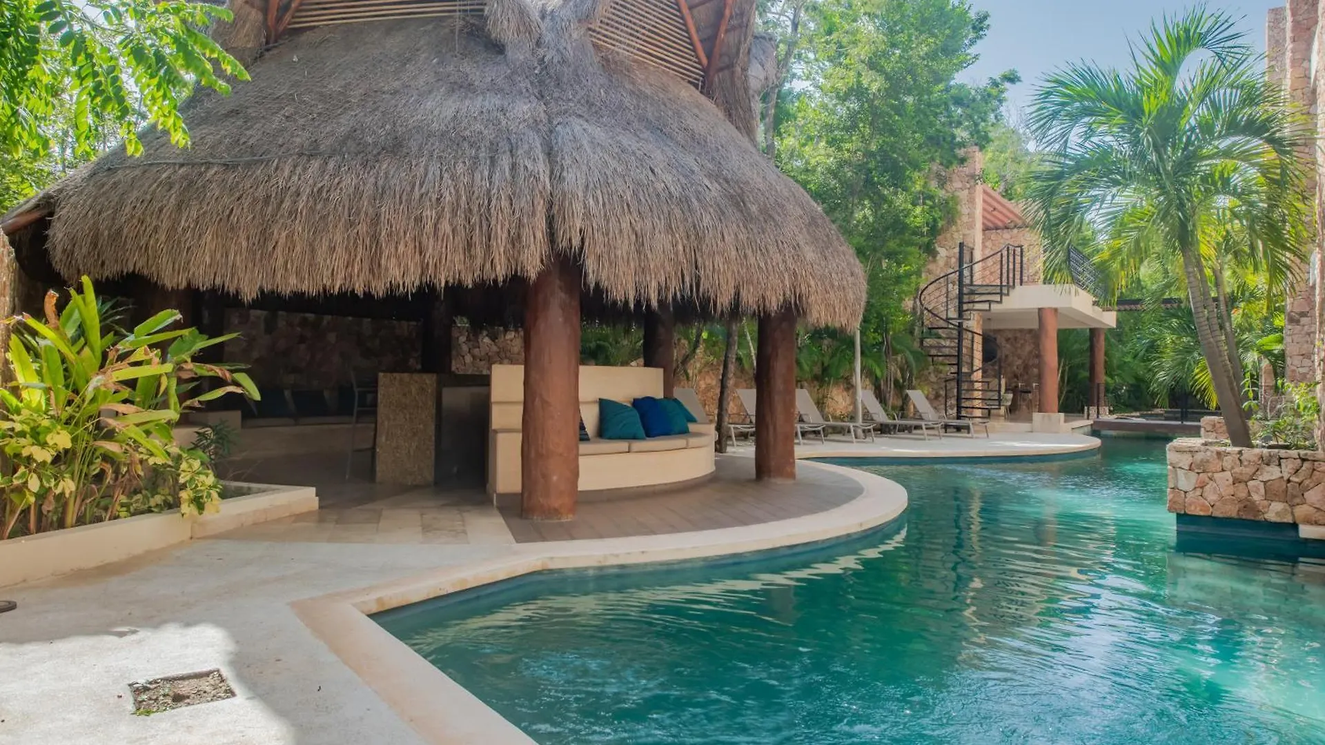 Luxury Aldea Zama 2Bed - 2Bat Apartment Private Terrace & Swim Up 툴룸