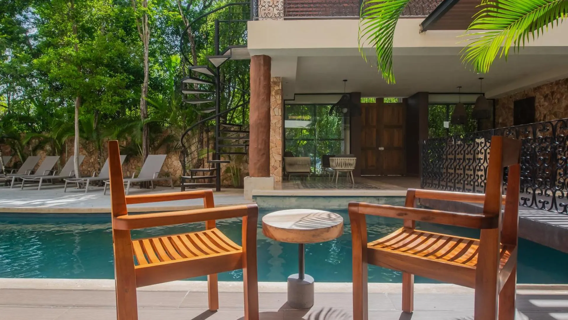 Luxury Aldea Zama 2Bed - 2Bat Apartment Private Terrace & Swim Up 툴룸